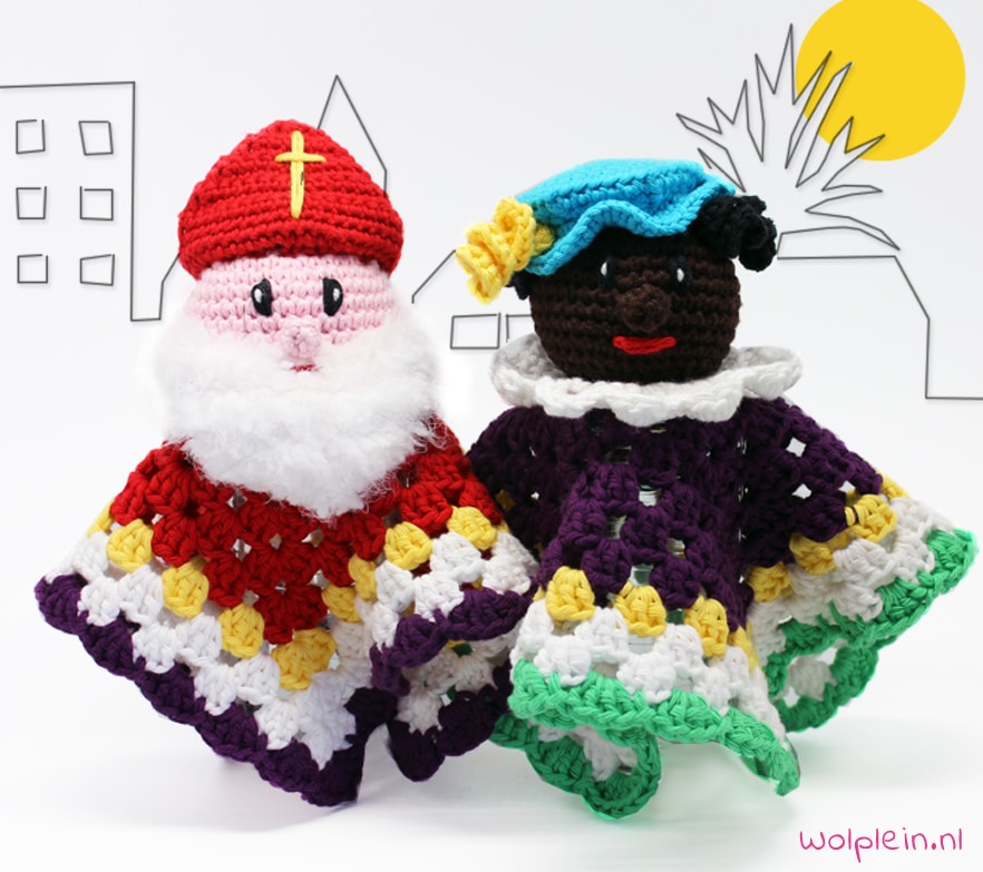 bijl surfen Klacht Gratis haakpatronen Sinterklaas en Zwarte Piet